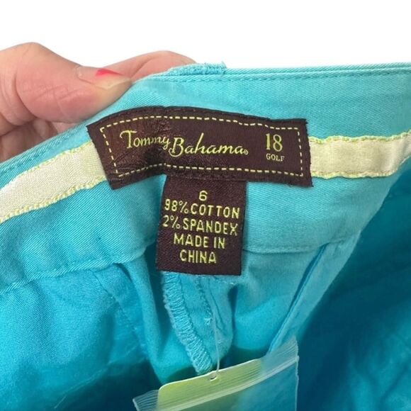 |NWT| TOMMY BAHAMA Cream Of The Crop Golf Pants Aqua Blue - Picture 5 of 9